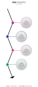 Business data visualization. timeline infographic icons designed for abstract background template milestone element modern diagram process technology digital marketing data presentation chart Vector