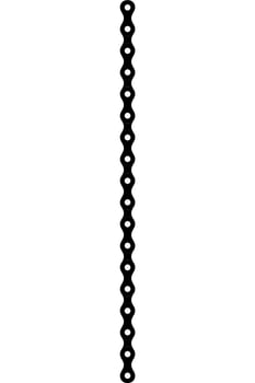 Silhouette of the Chain for Motorcycle, Bike or Bicycle, Machinery, for Art Illustration, Logo Type, Pictogram, Website or Graphic Design Element. Vector Illustration