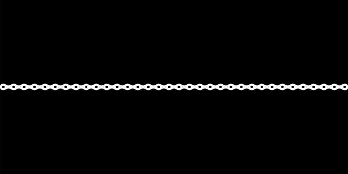 Silhouette of the Chain for Motorcycle, Bike or Bicycle, Machinery, for Art Illustration, Logo Type, Pictogram, Website or Graphic Design Element. Vector Illustration