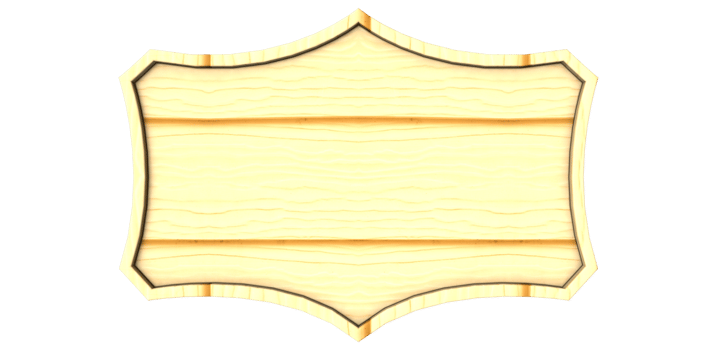 wood sign 3d render transparency png
