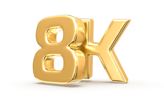 Gold Follow Number 3D Render png