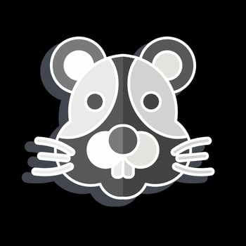 Icon Hamster. related to Animal symbol. glossy style. simple design editable. simple illustration vector