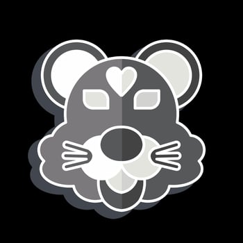 Icon Tiger. related to Animal symbol. glossy style. simple design editable. simple illustration vector