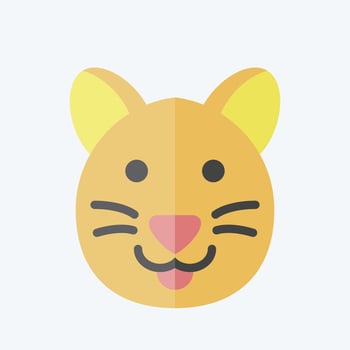 Icon Cat. related to Animal symbol. flat style. simple design editable. simple illustration vector
