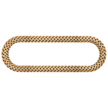 a golden chain with a loop on it png