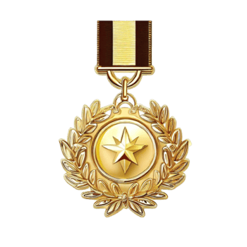 gold medal for wining sport athlete png