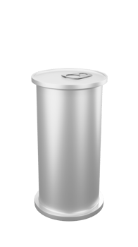 3D rendering of aluminium can, design for soft drink, energy drinks, canned food png