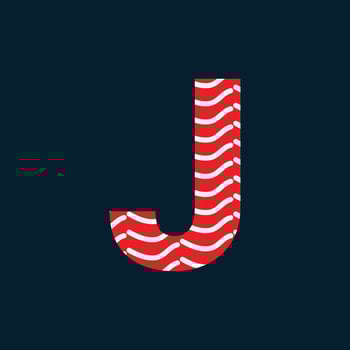 J letter logo or j text logo and j word logo design. vector