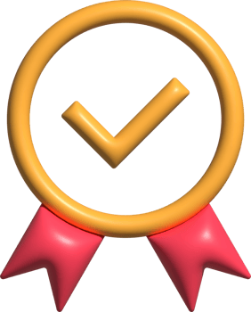 3d rendered medal reward rating rank verified quality badge icon png