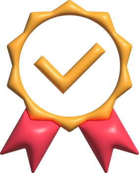3d rendered medal reward rating rank verified quality badge icon png