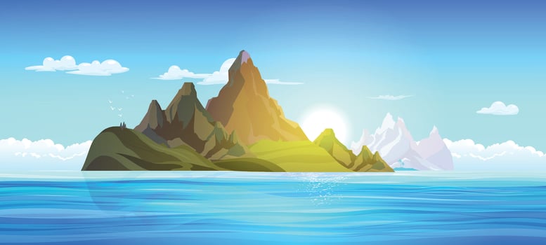 Mountains Landscape Illustration vector