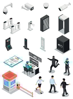 Access Control Icon Set vector