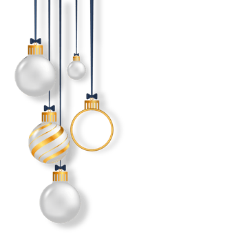 christmas ball decoration collection realistic style and different color elegant christmas balls and ornaments png