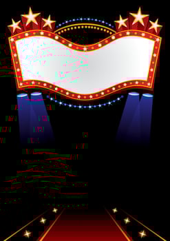 Entertainment event in luxury style vector
