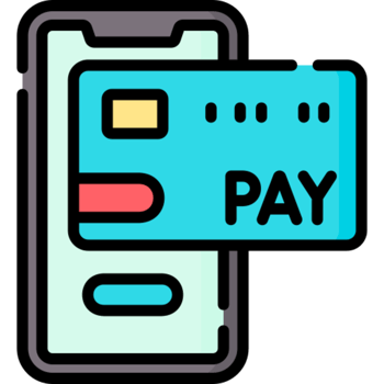 Cashless payment illustration design png