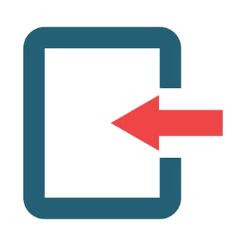 Sign In Glyph Two Color Icon For Personal And Commercial Use. vector