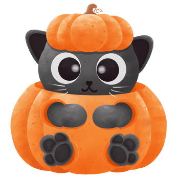 Halloween cat cartoon png