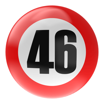 Ball Number Red 3D Render png transparent