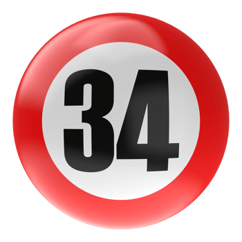 Ball Number Red 3D Render png transparent