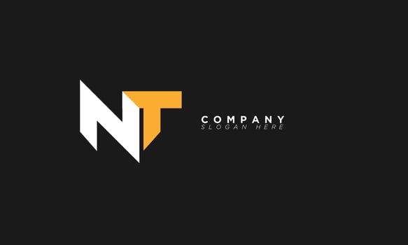 NT Alphabet letters Initials Monogram logo TN, N and T vector
