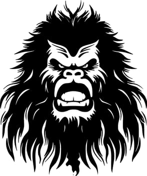Bigfoot - Minimalist and Flat Logo - Vector illustration