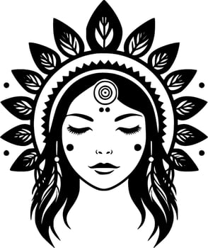 Boho, Minimalist and Simple Silhouette - Vector illustration