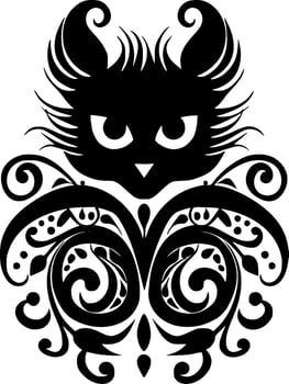 Cat, Minimalist and Simple Silhouette - Vector illustration