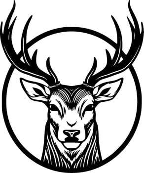 Dear, Minimalist and Simple Silhouette - Vector illustration