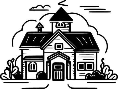 Farmhouse - High Quality Vector Logo - Vector illustration ideal for T-shirt graphic