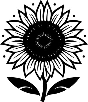 Flower - Minimalist and Flat Logo - Vector illustration