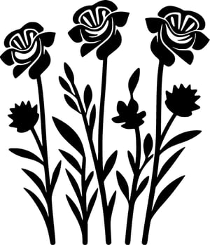 Flowers - High Quality Vector Logo - Vector illustration ideal for T-shirt graphic