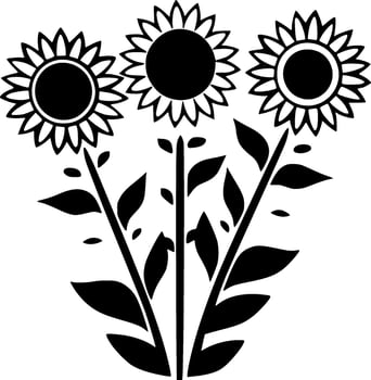Flowers - High Quality Vector Logo - Vector illustration ideal for T-shirt graphic