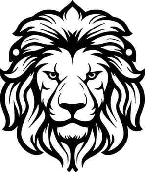 Lion, Minimalist and Simple Silhouette - Vector illustration