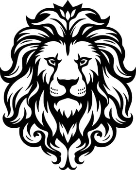 Lion - Minimalist and Flat Logo - Vector illustration