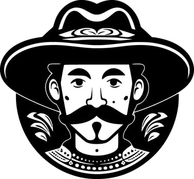Mexican, Minimalist and Simple Silhouette - Vector illustration