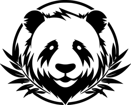 Panda - Minimalist and Flat Logo - Vector illustration