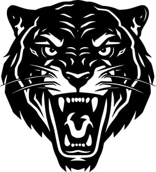 Panther - Minimalist and Flat Logo - Vector illustration