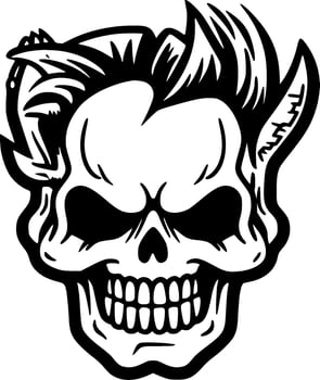 Skull - High Quality Vector Logo - Vector illustration ideal for T-shirt graphic