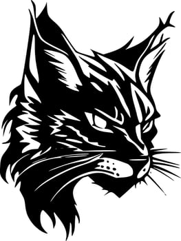 Wildcat, Minimalist and Simple Silhouette - Vector illustration