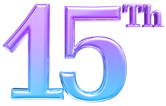 Happy Anniversary Number 3d render transparency png