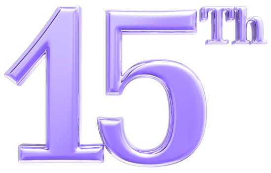Happy Anniversary Number 3d render transparency png