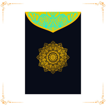 Background template with mandala pattern design vector