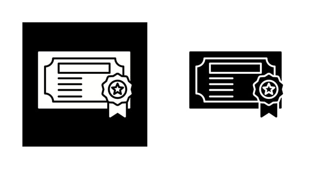 Certificate Vector Icon