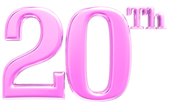 Happy Anniversary Number 3d render transparency png