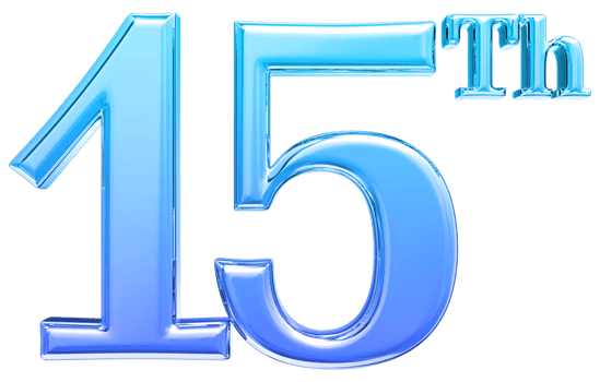 Happy Anniversary Number 3d render transparency png