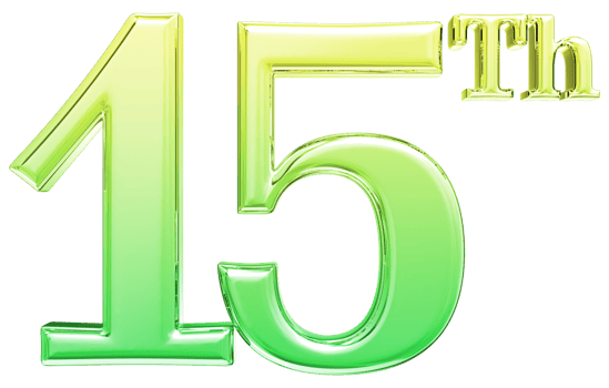 Happy Anniversary Number 3d render transparency png