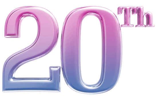 Happy Anniversary Number 3d render transparency png