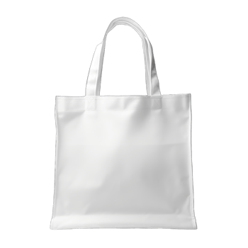 Tote bag canvas fabric for mockup blank template isolated on transparent background. png