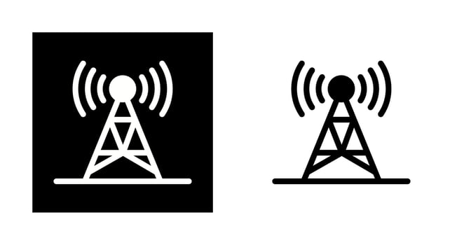 Signal Tower Vector Icon
