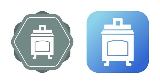 Coal Furnace Vector Icon